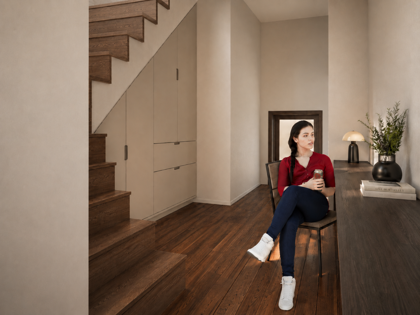 Espaço de estar da habitação